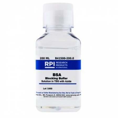 RPI BSA Blocking Buffer Solution in TBS with Azide, 200 ml B41500-200.0